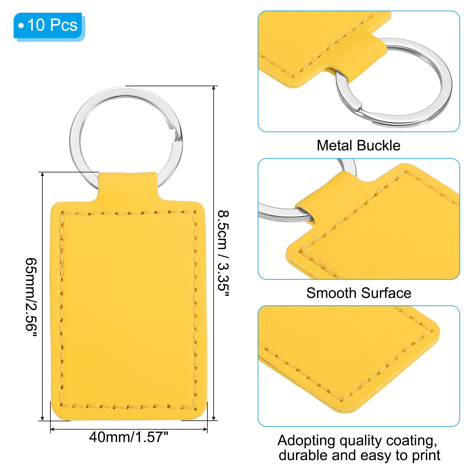 PATIKIL Leather Blank Keychains - Image 2