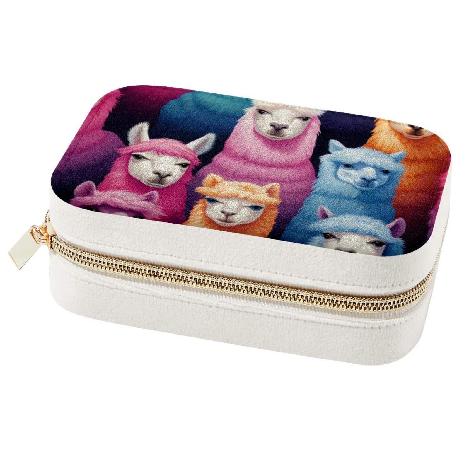 Boîte à bijoux spacieuse pour femmes avec organiseur de voyage et miroir intégré