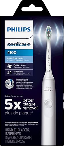 Miniatura 38 de Philips Sonicare 4100 Cepillo de dientes eléctrico recargable, negro, con cabezales de repuesto originales Philips Sonicare Optimal para control