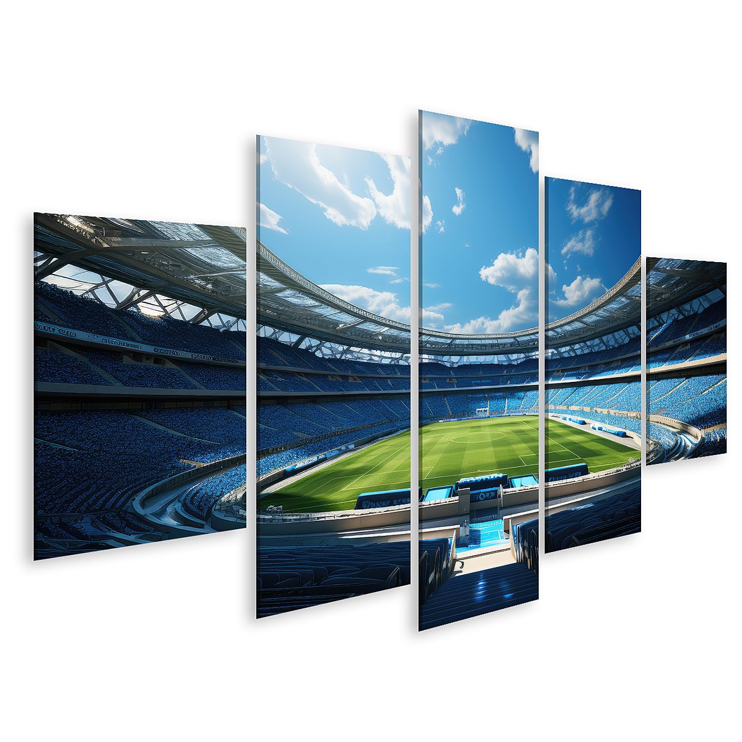 islandburner Quadro su tela stadio di calcio gioco di campionato squadre giocando camera dei ragazzi immagini murali poster