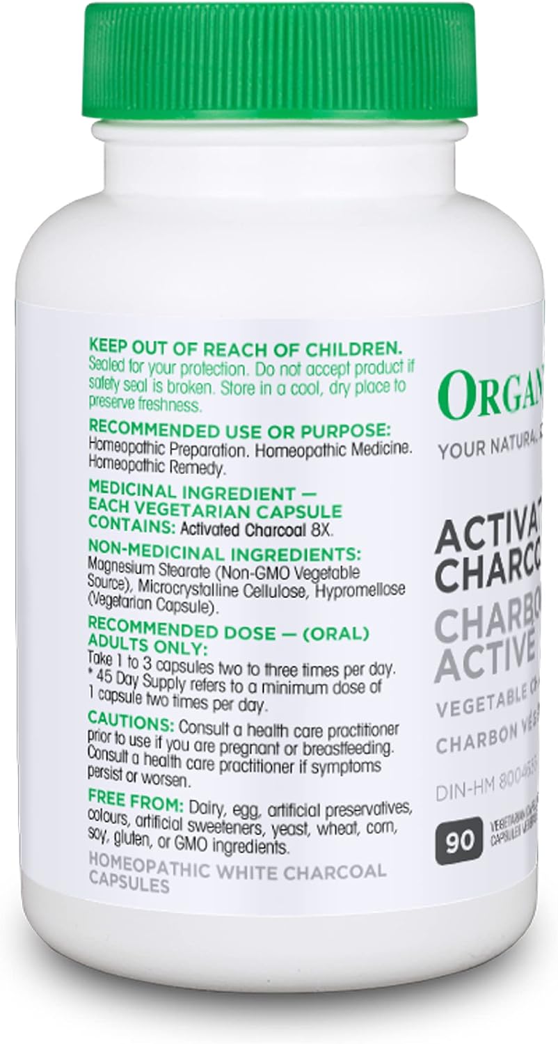 ORGANIKA Activated Charcoal, 90 CT