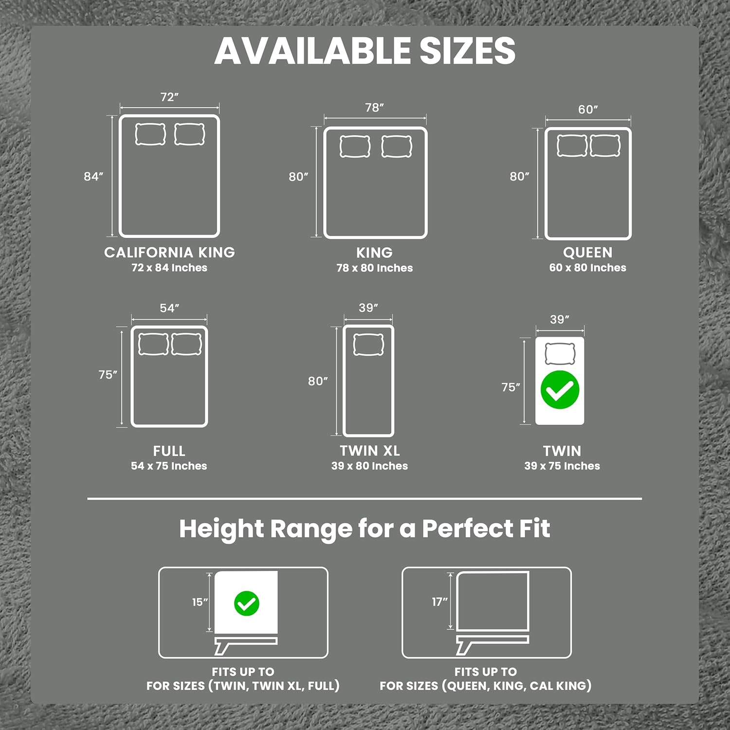 Utopia Bedding Waterproof Mattress Protector Twin Size, Premium Terry Mattress Cover 200 GSM, Breathable, Fitted Style with Stretchable Pockets (Gray) - Image 3