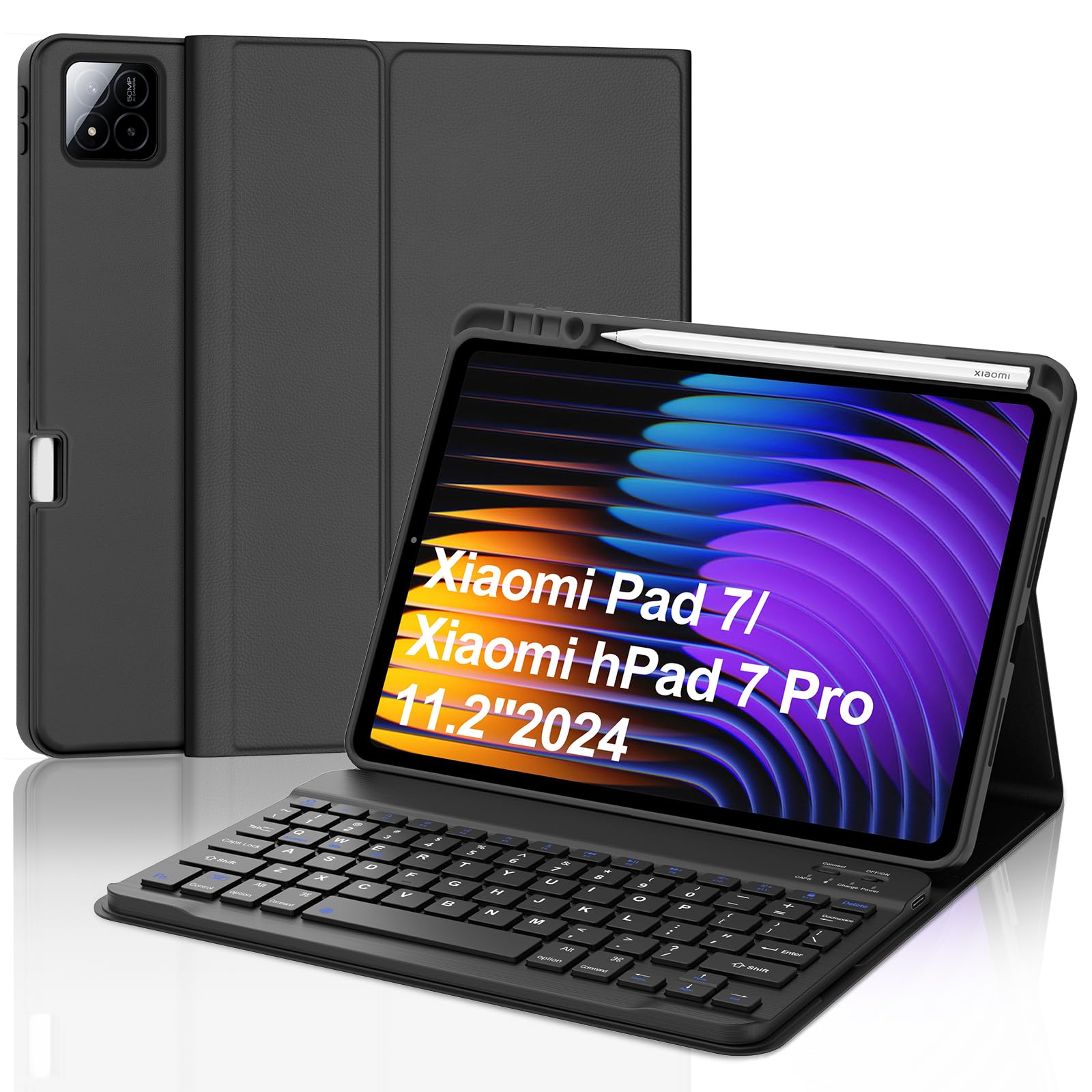 新品同様 Xiaomi Pad 7 256GB Keyboard @4486 Amazon.com: Keyboard Case for Xiaomi Pad 7/ Pad 7 Pro 11.2 Inch, 7