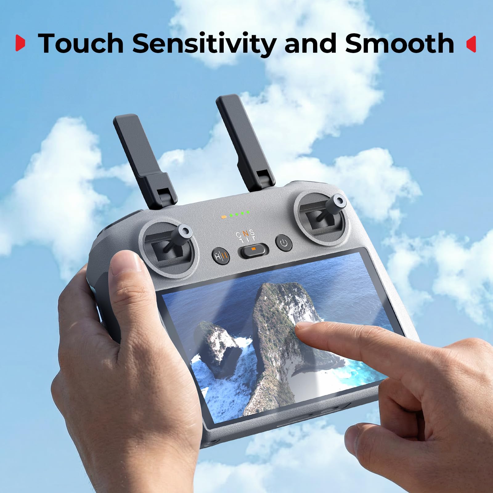 SMALLRIG Szkło hartowane HD do DJI RC/RC 2 (2 sztuki), zaprojektowane specjalnie do ekranów kontrolerów dronów do DJI, redukuje odblaski, wodoodporne i odporne na plamy, 6111