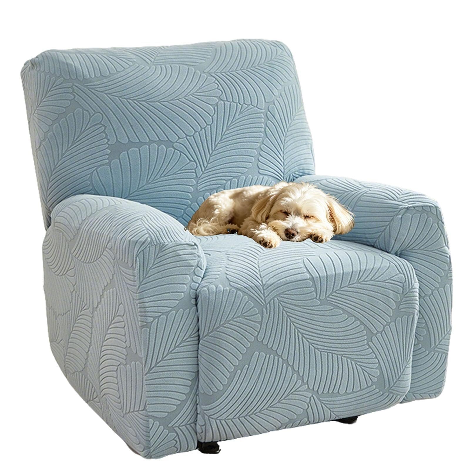 WWQQKJ Stretch Recliner Chair Cover, 4-Pieces Armchair Slipcover
