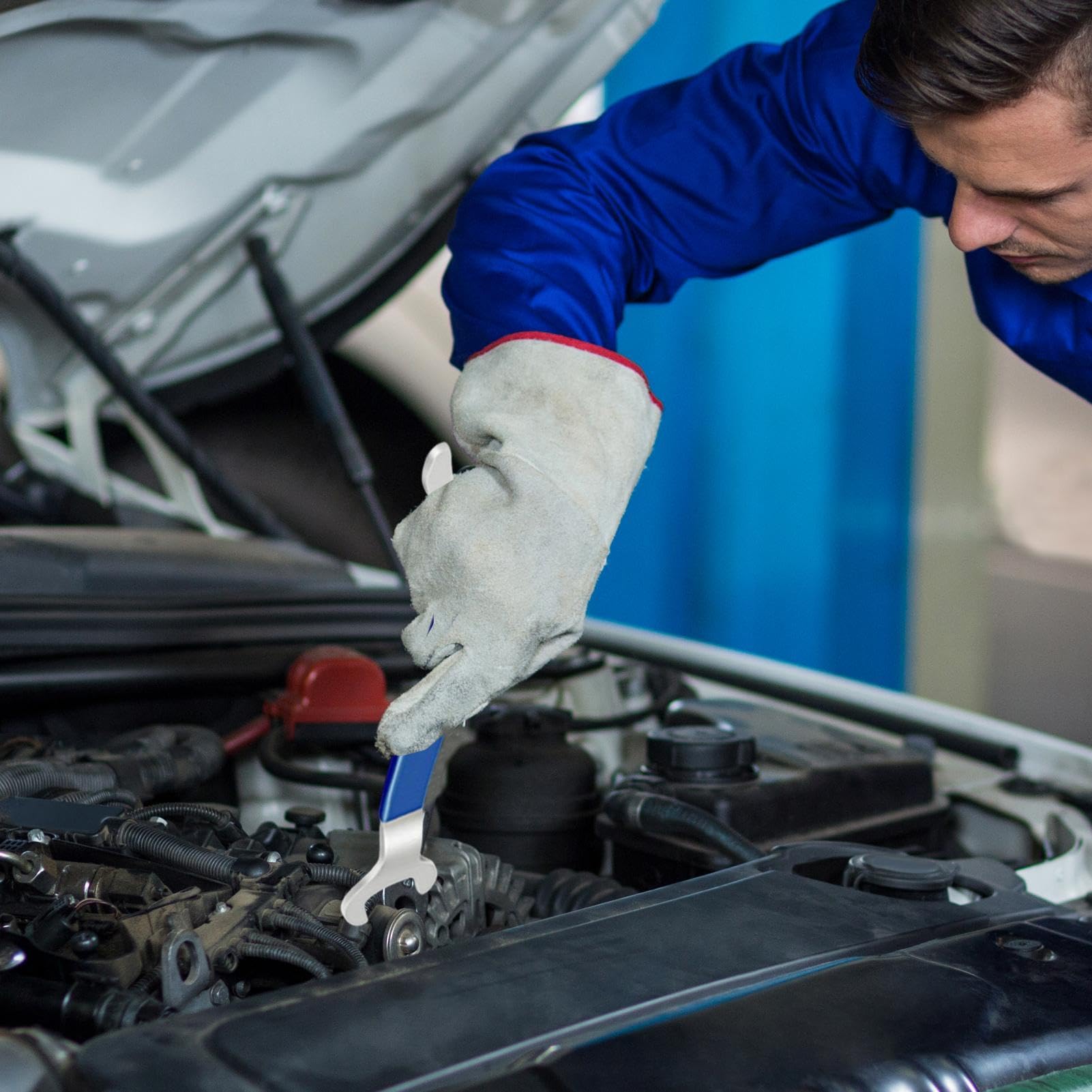 Fan Clutch Wrench Removal, Pump Pulley Removal Tool, Clutch Nut Wrench, 2X Portable Steel Fan Removal Wrenches, Heavy Duty Tool For Water Pump Pulley Holder