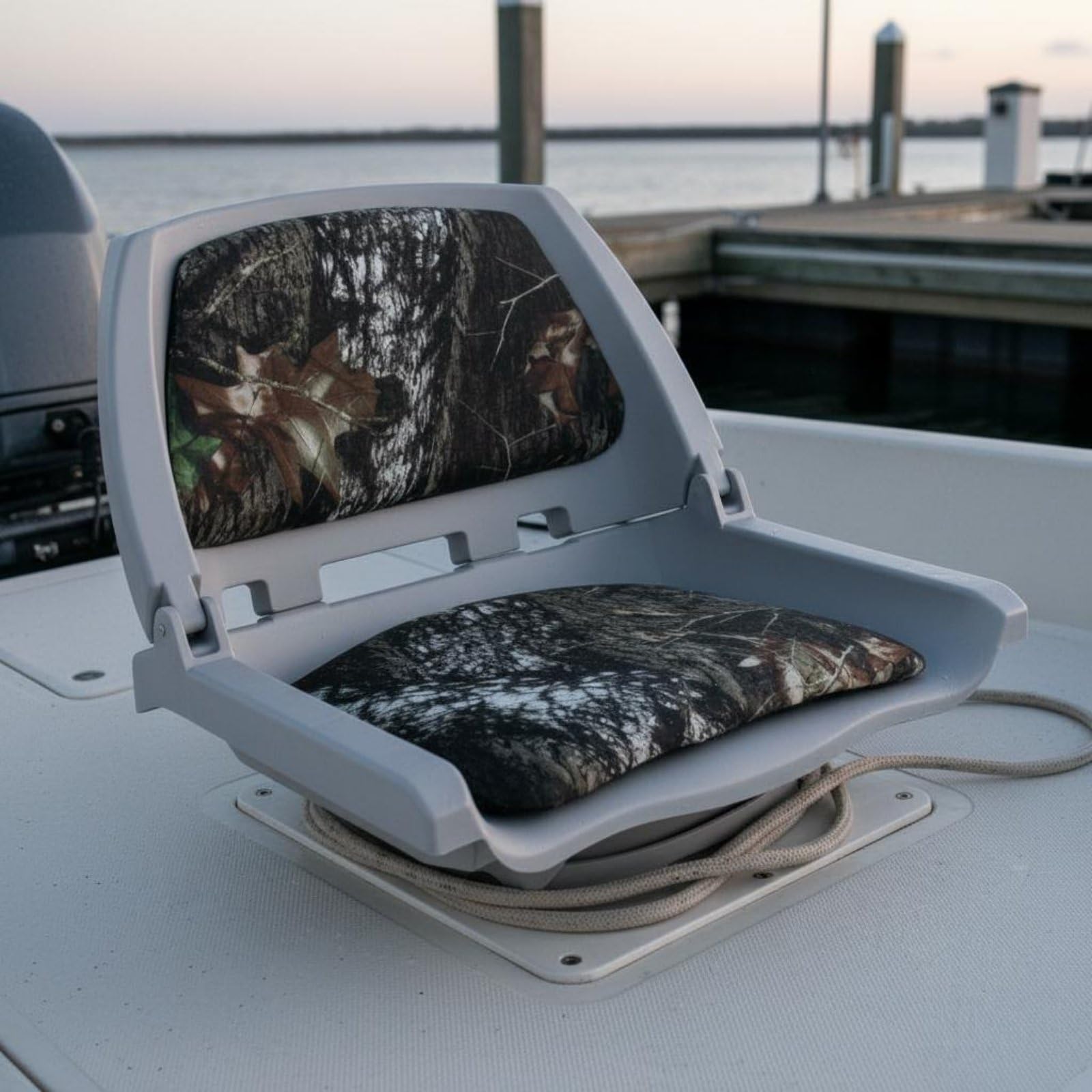 Gralara Sedile Barca Sedile Pieghevole Timoneria Sedia Nautica Seduta Imbarcazione con Costruzione Stampata in Pvc Facile da Pulire con Supporto Schiena Adatto a Barche da Pesca Yacht Pontili