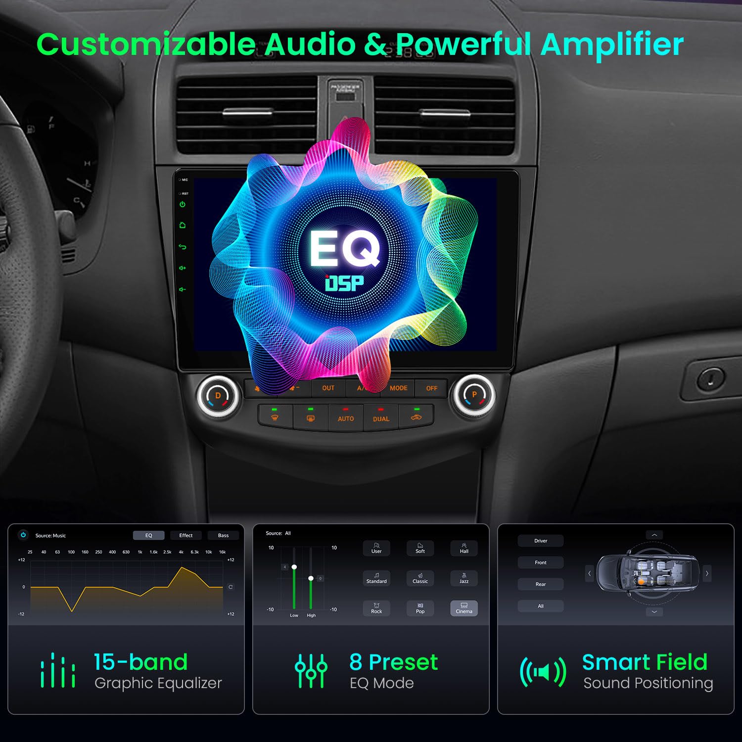 Amazon.com: XTRONS Android 14 Car Stereo for Honda Accord 7th 2003