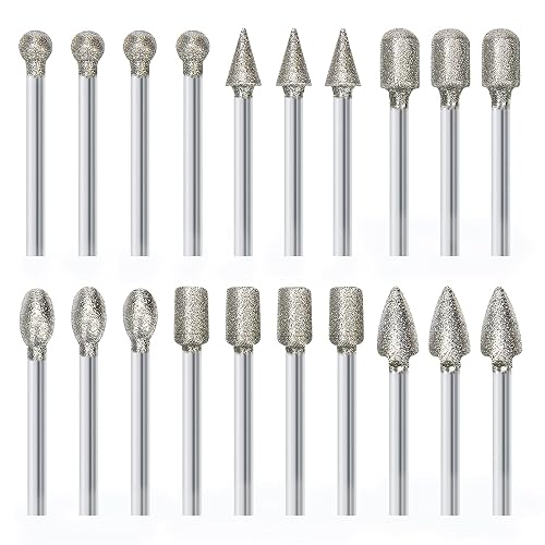 Stone Carving Diamond Burrs for Rotary Tools