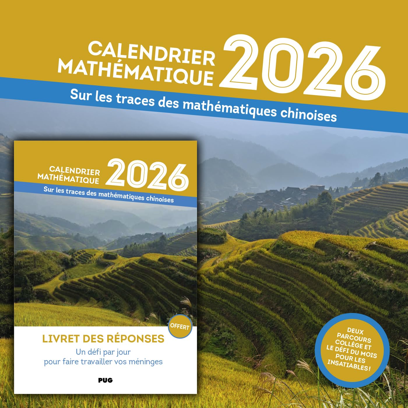 Calendrier mathématique 2026: Sur les traces des mathématiques chinoises: 0