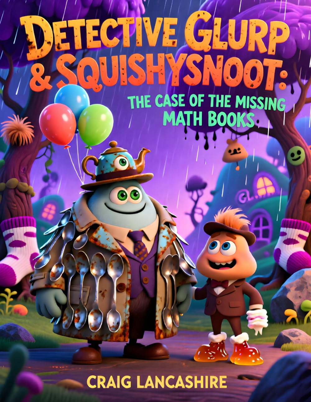 Detective Glurp Meets Squishysnoot The Case of the Missing Math Books