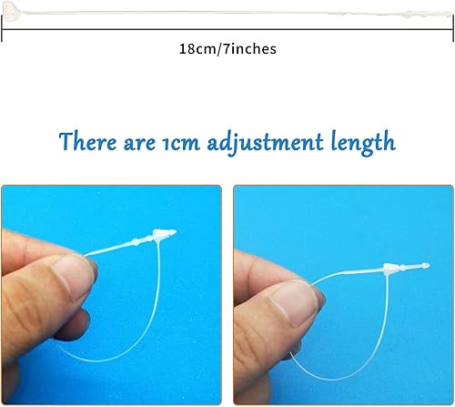 Miniatura 10 de 5000 unidades de cierre de plástico con cierre a presión, etiqueta de plástico de 5 pulgadas, etiqueta de cierre a presión para etiquetas colgantes,