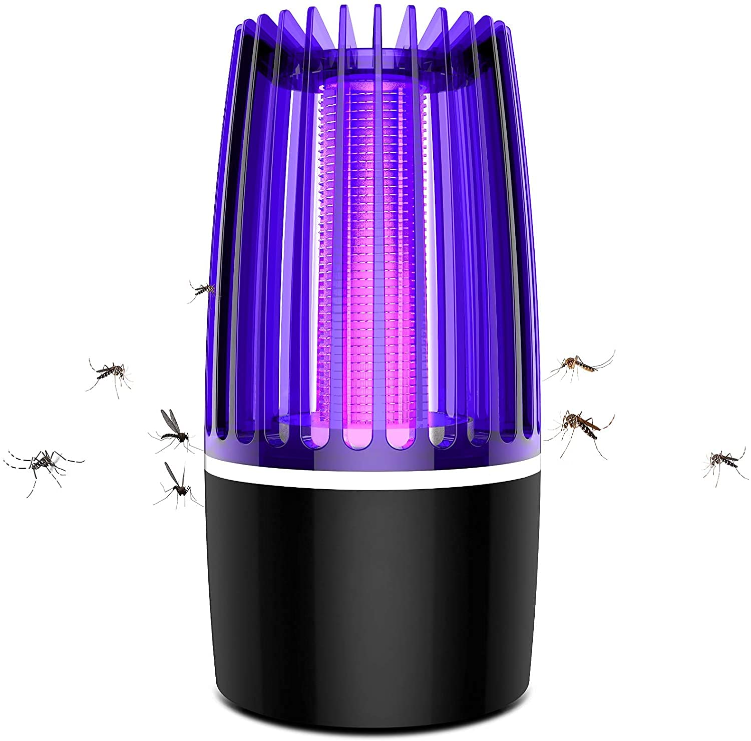 Electric Insect Killer, Mosquito trap Electric USB Rechargeable mosquito Killer Insect Trap Mosquito Lamp for House, Warehouse, Kitchen, Cellar, Restaurants, Shops or Garages.