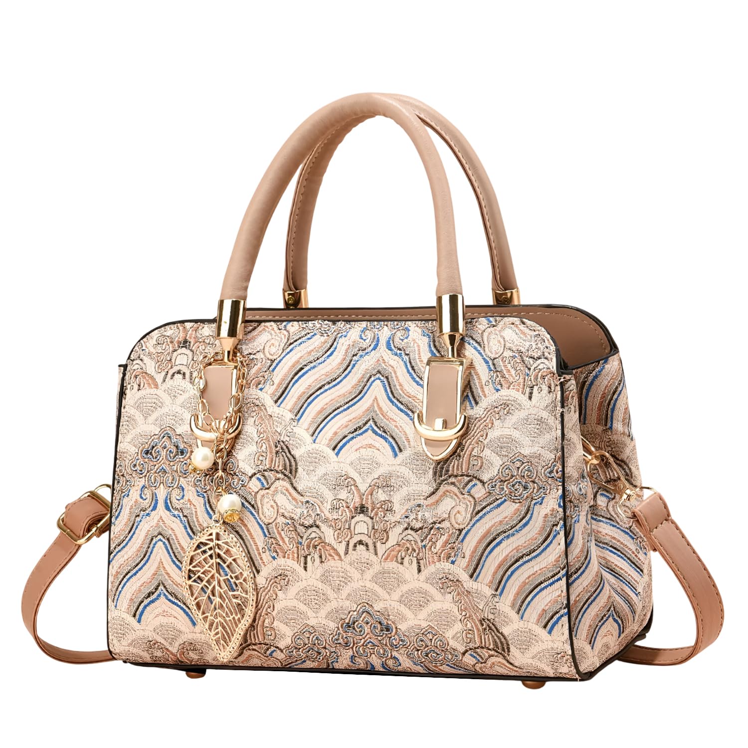 Women Stylish Tote Bag with Contrasting Colors – Medium Capacity Daily Shoulder Handbag-image-30