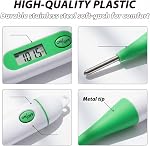 Milltrip Thermomètre vétérinaire numérique, rapide & Précis LCD Thermomètre pour bétail, chevaux, moutons, chiens & Cats, Thermomètre pour animaux de compagnie Waterprof avec sonde haute sensibilité