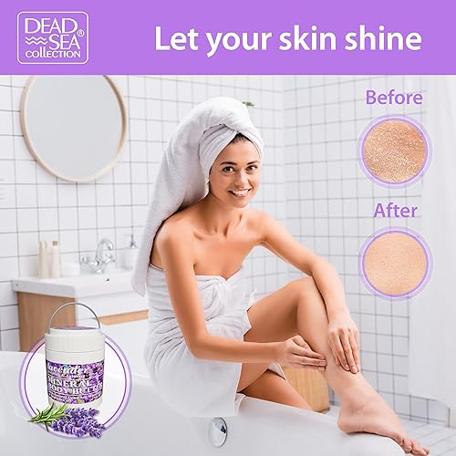 Miniatura 3 de Dead Sea Collection Mantequilla corporal de lavanda para mujeres con minerales puros del mar muerto  Vitaminas enriquecidas E y D  Nutritiva,