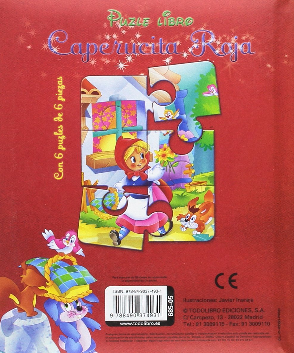 Caperucita Roja: 1 (Puzle libro)