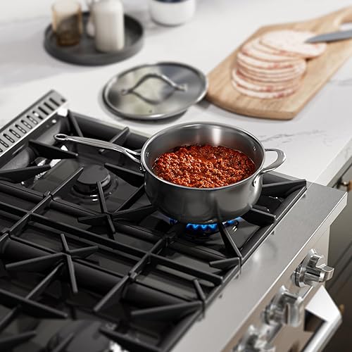 Miniatura 7 de Empava Cocina de gas, horno de convección de 4.2 pies cúbicos con 4 quemadores empotrados profundos, rejillas continuas resistentes en acero