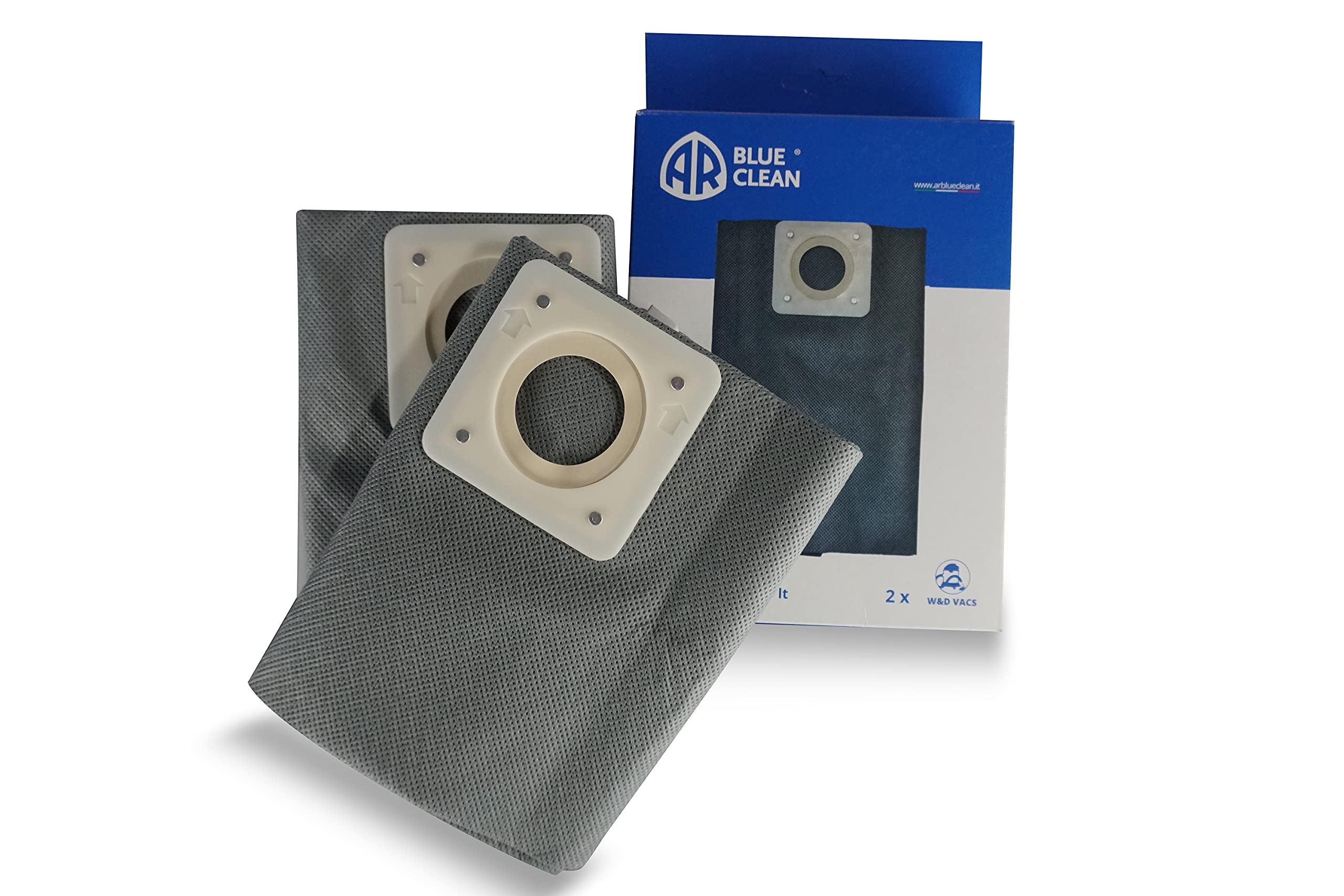 AR Blue Clean Sacchetti Filtro in Stoffa 15l, Door knob Bags, Grey, 15 l