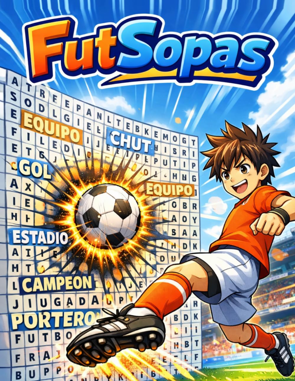 FutSopas: Sopa de letras de fútbol: jugadores famosos, clubes históricos y selecciones campeonas del mundo con retos divertidos para niños y adultos