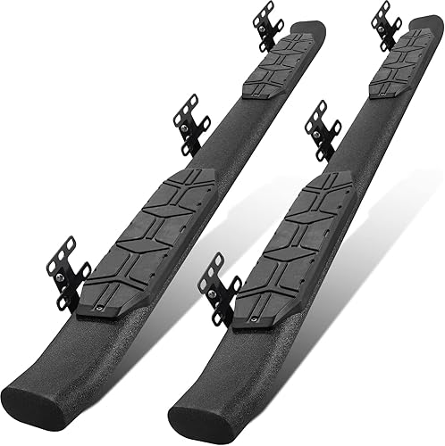 Miniatura 9 de OTHOWE Estribos negros texturizados de tubos ovalados de 3.5 pulgadas compatibles con Ram 1500 2019-2024 (no compatible con el modelo clásico