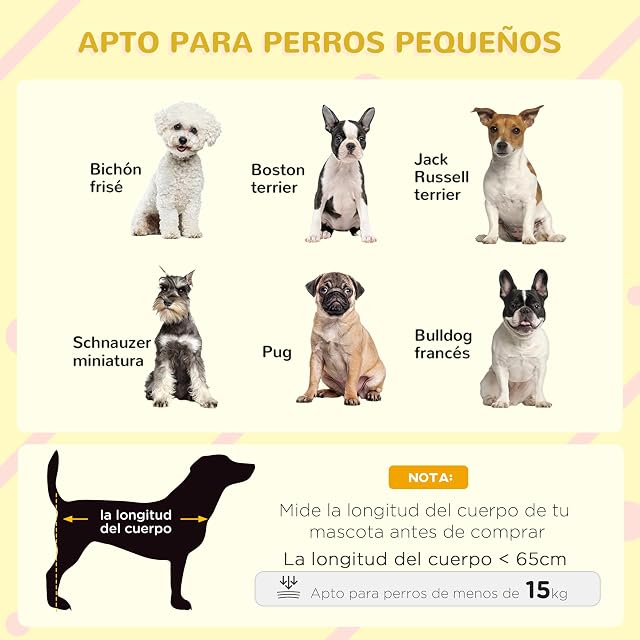 Foto 3 de 8 de PawHut Caseta para Perros Exterior Techo Abatible Puerta 97x72x65cm Natural