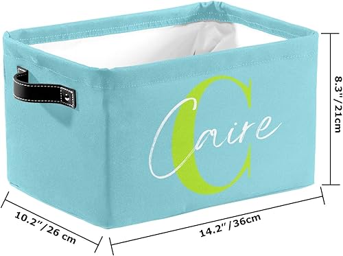 Miniatura 7 de Cesta de regalo personalizada con nombre, caja de juguetes de almacenamiento personalizada para niños, organizador de cubos de almacenamiento