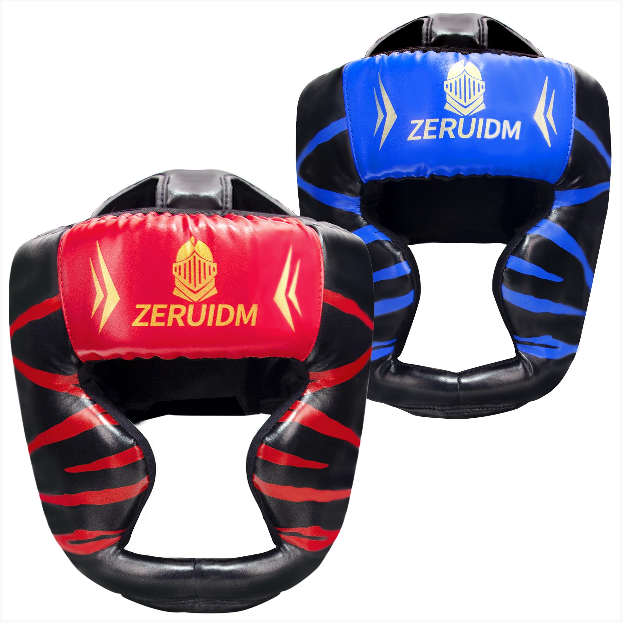 Paquete de 2 Cascos de Boxeo Reforzados para Adultos y niños, Protector de Cabeza para Entrenamiento, Sparring, MMA, Kickboxing y Muay Thai