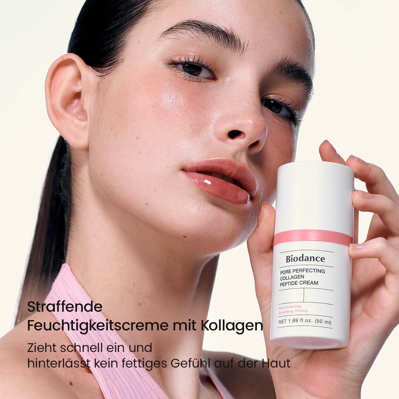 BIODANCE Pore Perfecting Kollagen-Peptidcreme, feuchtigkeitsspendend, auffüllend, Porenpflege, straffende Gesichtspflege, koreanische Hautpflege, Geschenke für Frauen, 50 ml