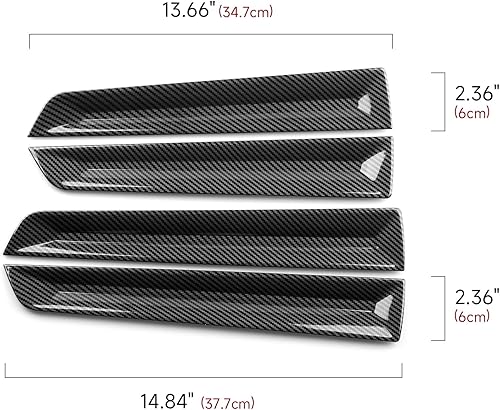 Miniatura 7 de Calcomanías para manijas de puerta interior de automóvil para Honda Civic 2022 2023 2024, accesorios de 11 generación, calcomanías interiores de