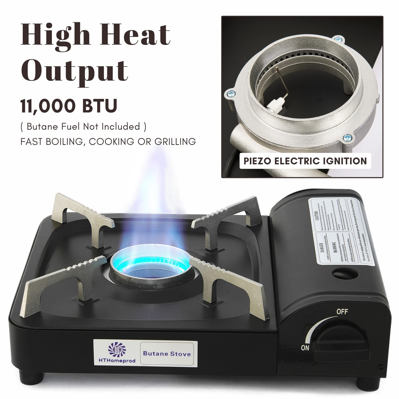 Propane Stove Maxsun Portable Gas Stove MS3800 (Red), 9,560BTU - Main Image