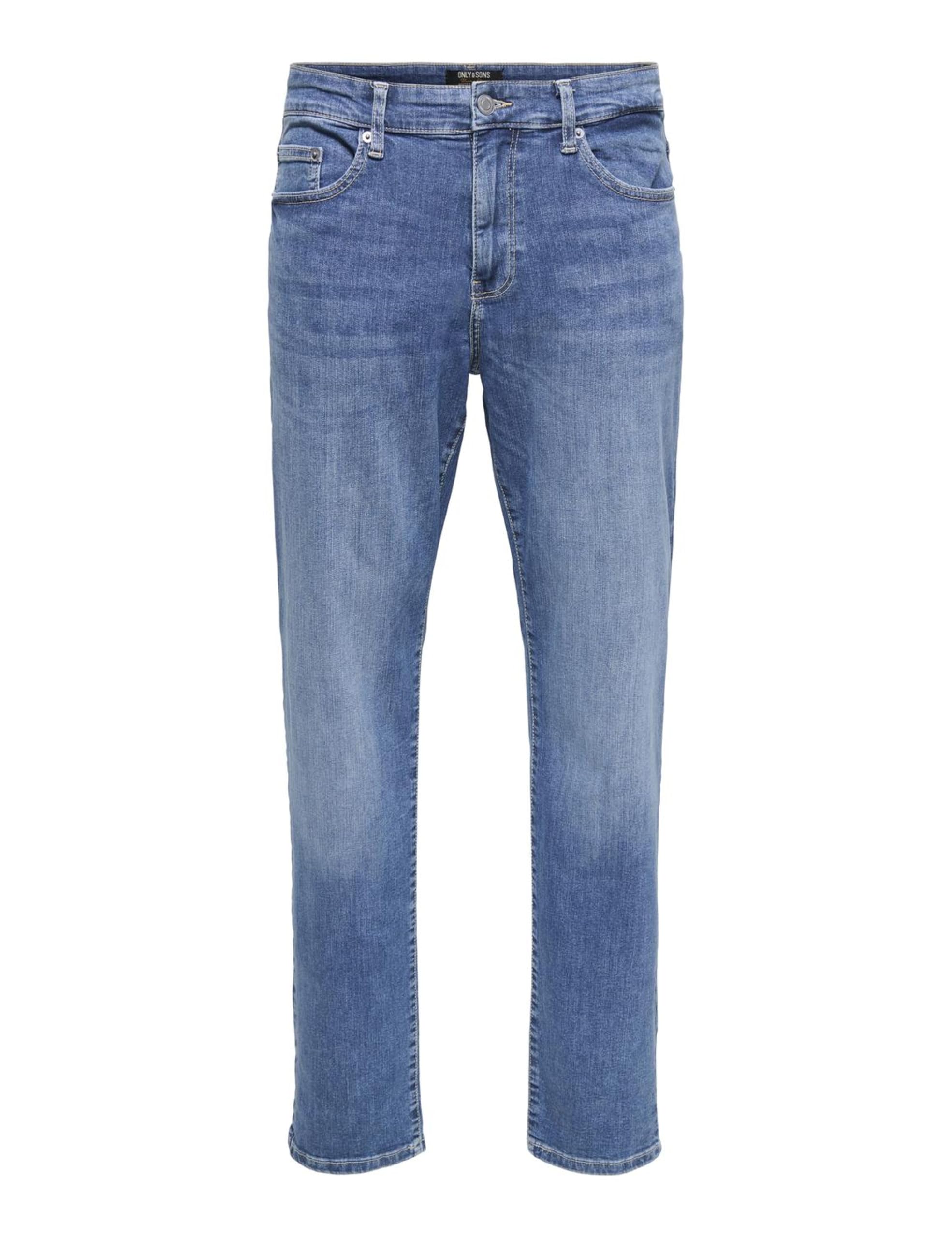 Only & Sons Regular fit Jeans ONSWEFT Mid Waist Regular Fit Jeans 34, Medium Blue Denim, (US) 34 / L34