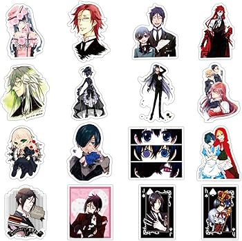 Amazon.co.jp: 黒執事 人気漫画ステッカーセット50枚：セバスチャン