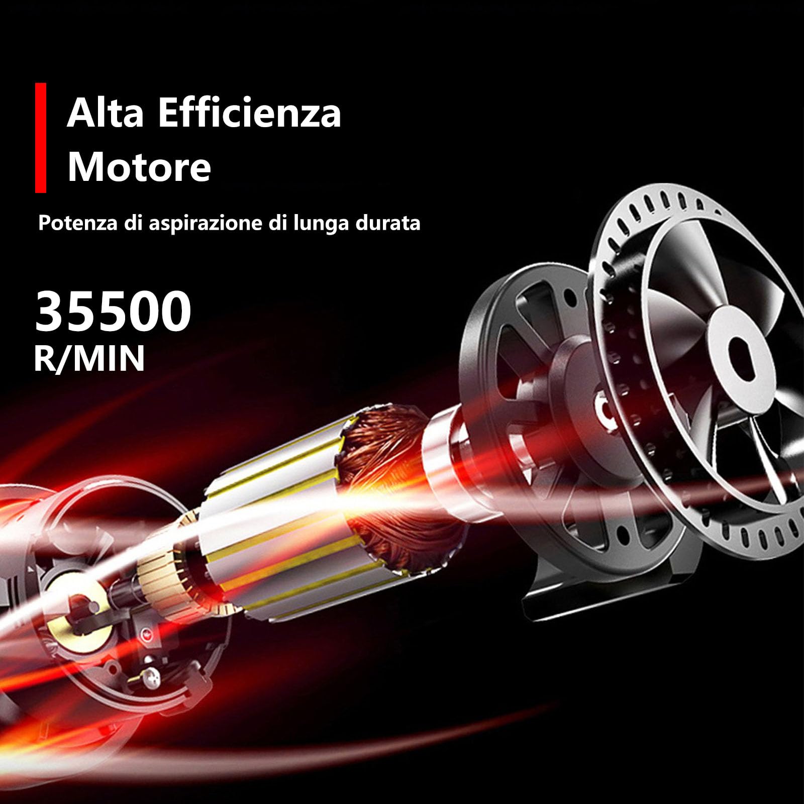 SYTUNG Aspirabriciole Senza Fili Mini Aspirabriciole Auto 19000Pa Aspirapolvere Portatile Senza Fili Aspirapolvere Batteria, Adatto per la Pulizia di Auto, Casa, Animali Domestici (Grigio)