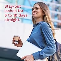 Vista 5 de Silly George Pestañas emergentes de un solo tamaño, kit de racimo de pestañas postizas prepegadas en 1 paso, extensiones de aspecto natural, paquete