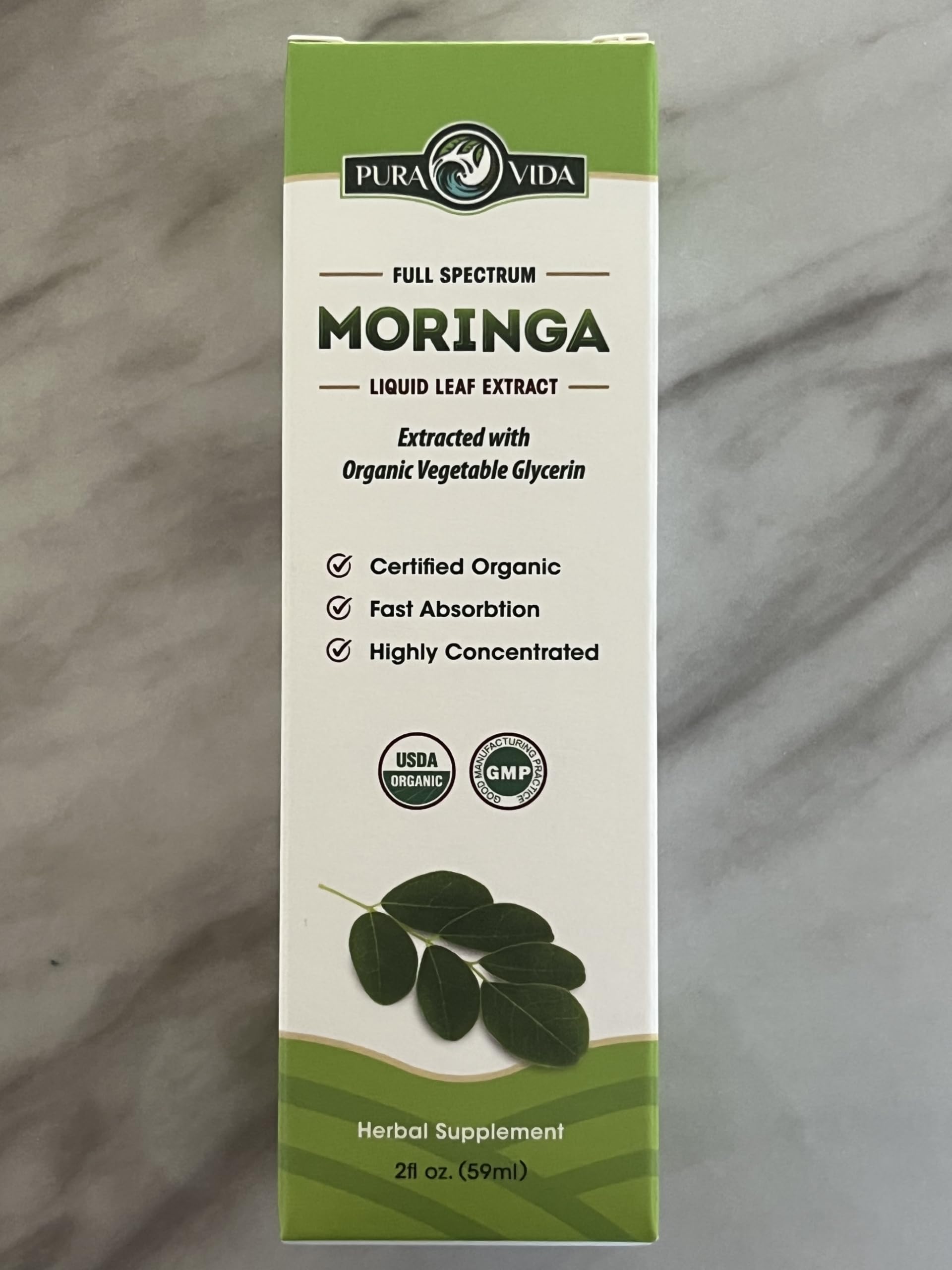 PURA VIDA MORINGA Leaf Extract Liquid Drops - USDA Organic Certified - Highly Purified, Bioavailable & Faster Absorption than Moringa Powder or Capsules - Single Origin Moringa Oleifera Leaves Extract — Amazon image 8