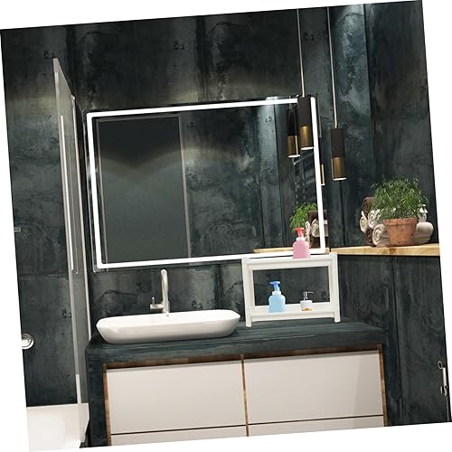 Miniatura 5 de Amosfun Estante de almacenamiento para zapatos, estantes de plástico de mesa, estantes de almacenamiento de cosméticos, estantes de lavandería para