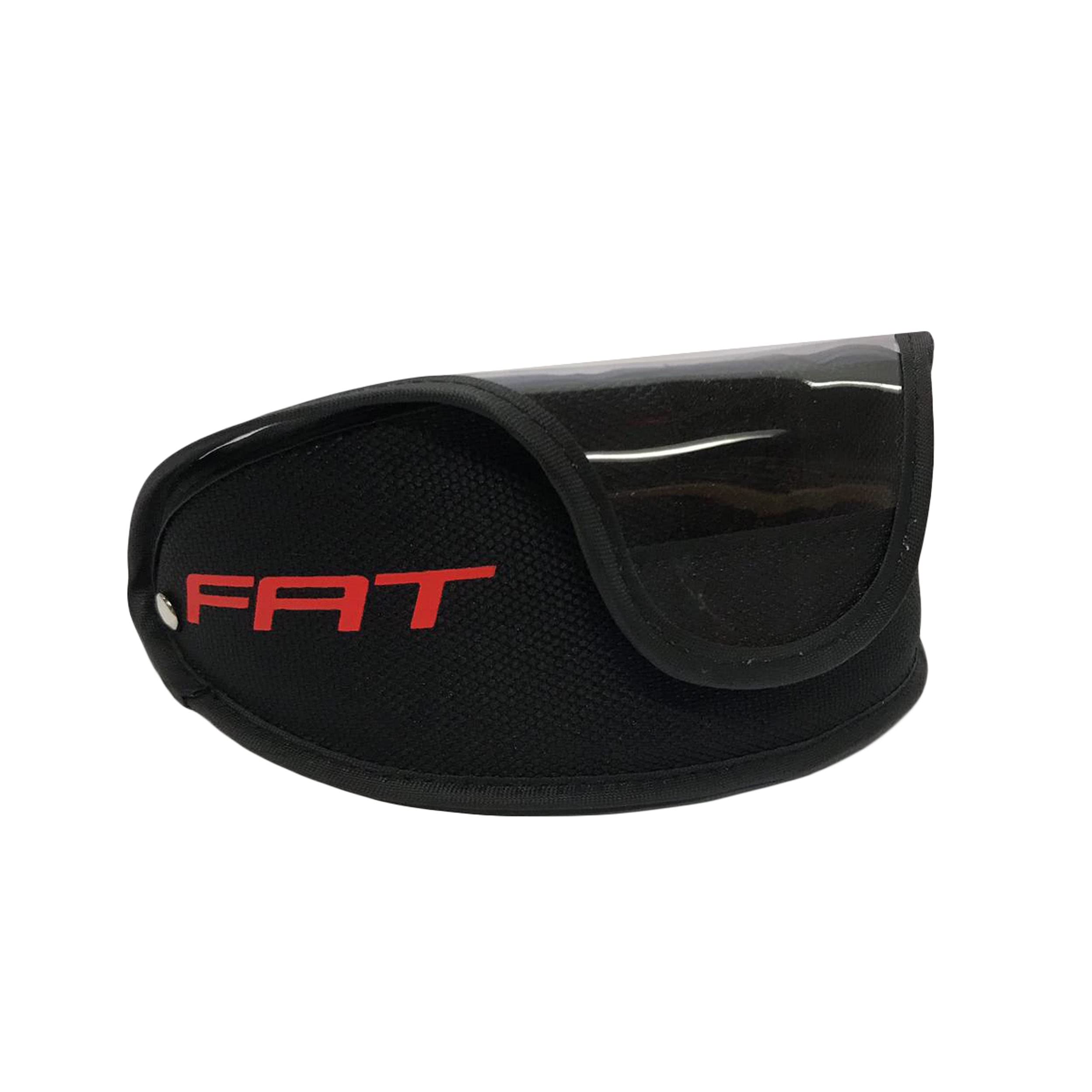FAT PIPE Floorball / Unihockey Schutzbrille für Erwachsene schwarz/orange mit IFF Zertifikat