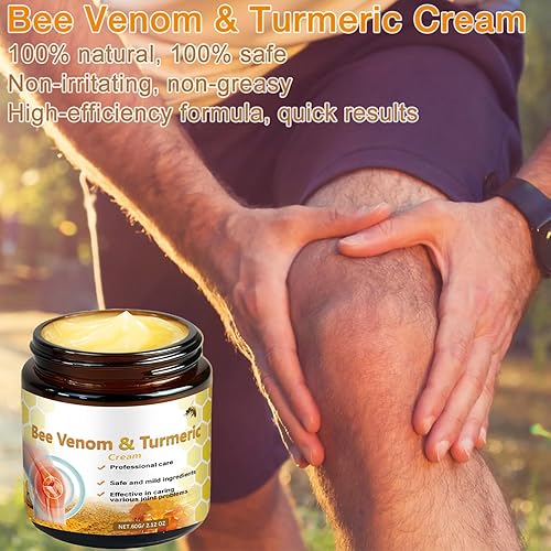 Miniatura 2 de 2 unidades de veneno de abeja profesional, crema de veneno de abeja y cúrcuma, crema natural de veneno de abeja, eficaz para la espalda, cintura,