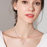 Symretie 925 Sterling Ezüst J Betű Charm Medál - Európai Karkötőkkel és Nyakláncokkal Kompatibilis Gyöngy Charm Nőknek 3