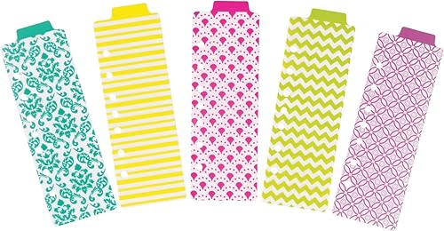 Miniatura 4 de Avery 24922 marcadores de libros de plástico pequeños con abrazadera, varios diseños, 1 juego, 5 unidades