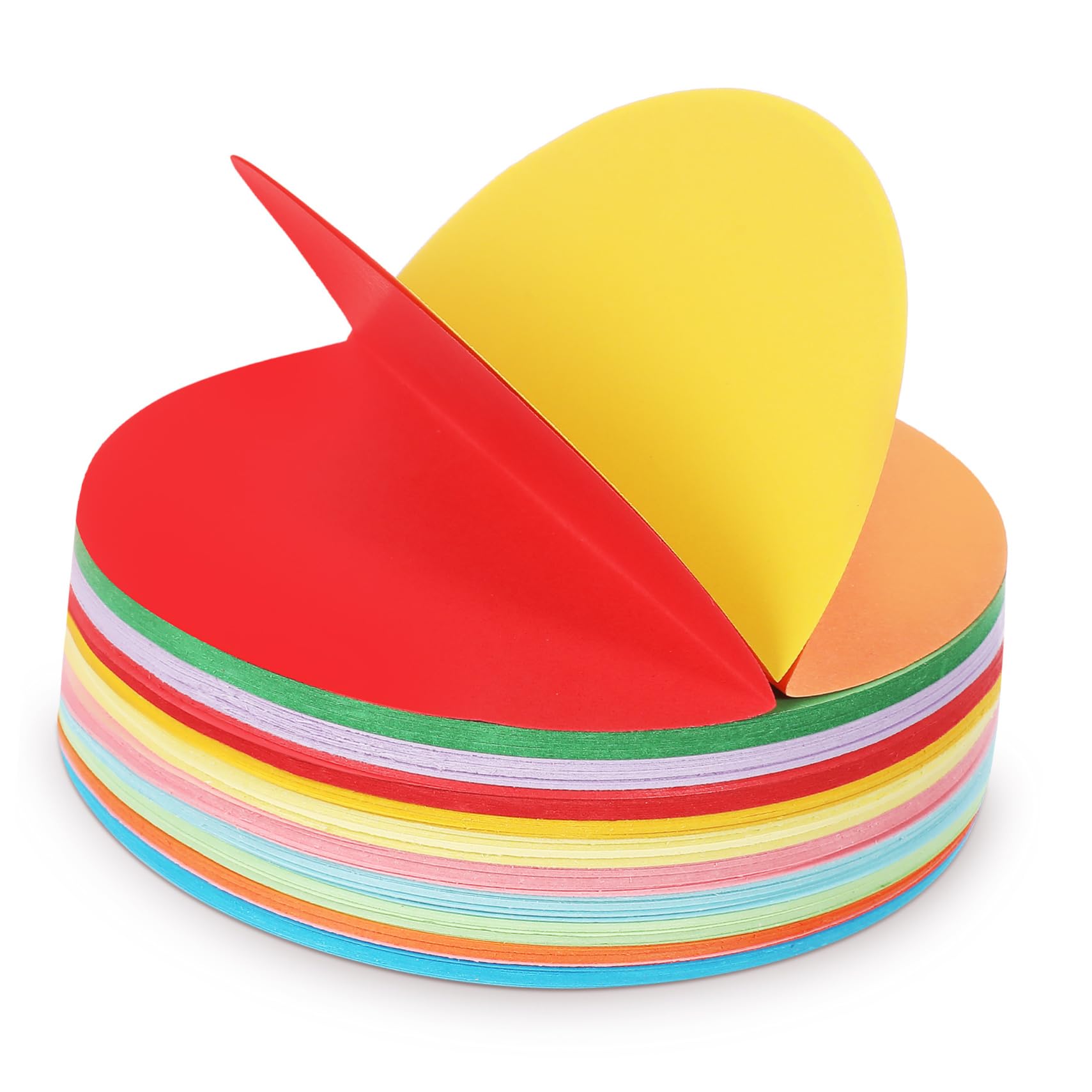 Uonlytech Origamipapier Rund 500 Blatt Buntes Faltpapier 15x15cm Robustes Bastelpapier Selbstgemacht Kinder Basteln Dekoration