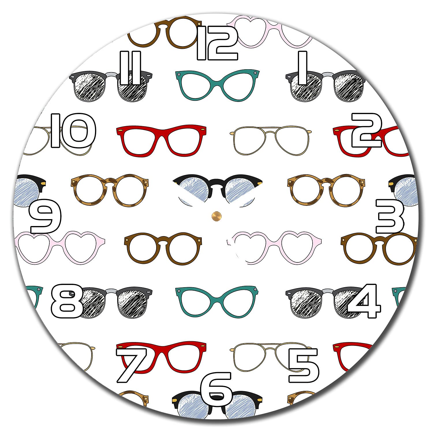 Horloge en verre lisible Coloray 30 cm pour résoudre le manque de clarté murale