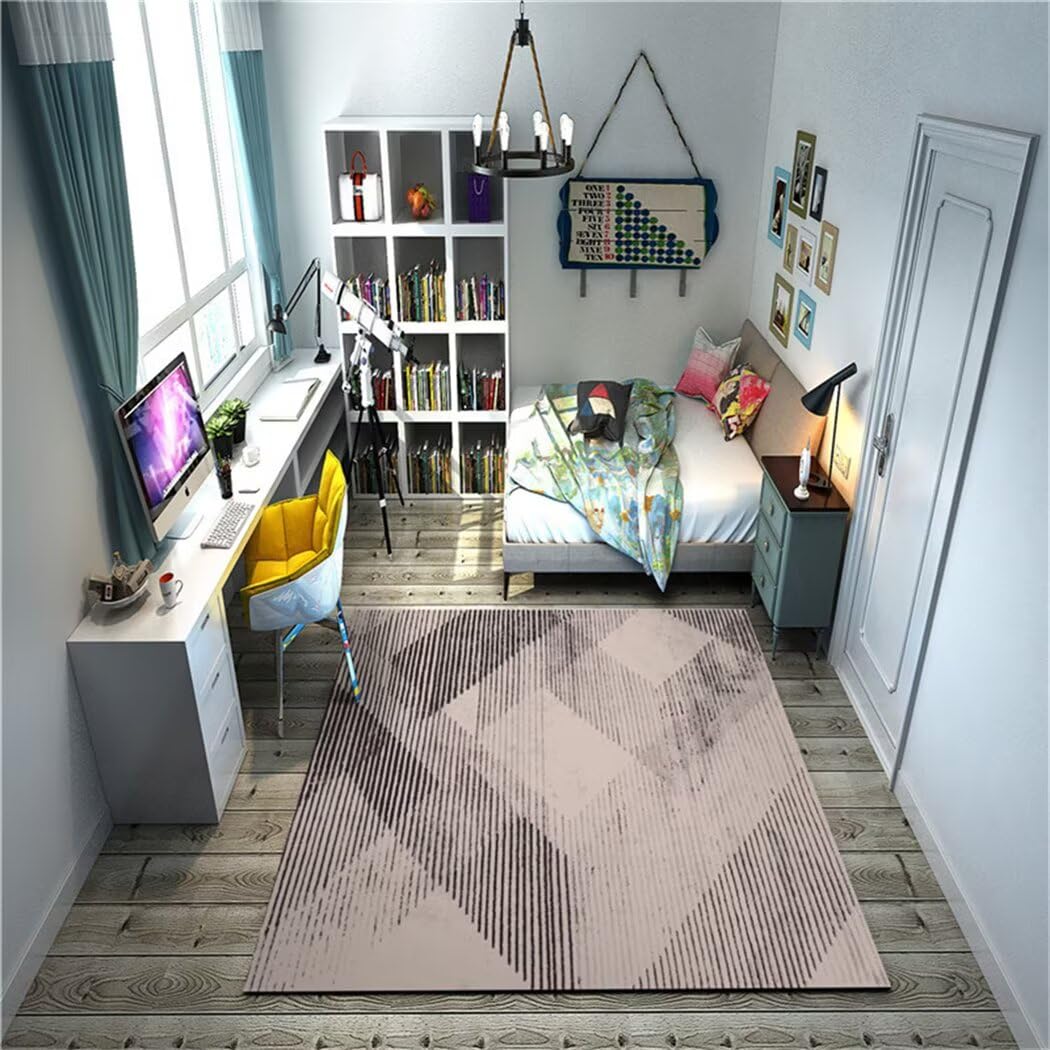 Tapis rectangulaire gris 50x80cm lavable et antidérapant pour couloir ou cuisine