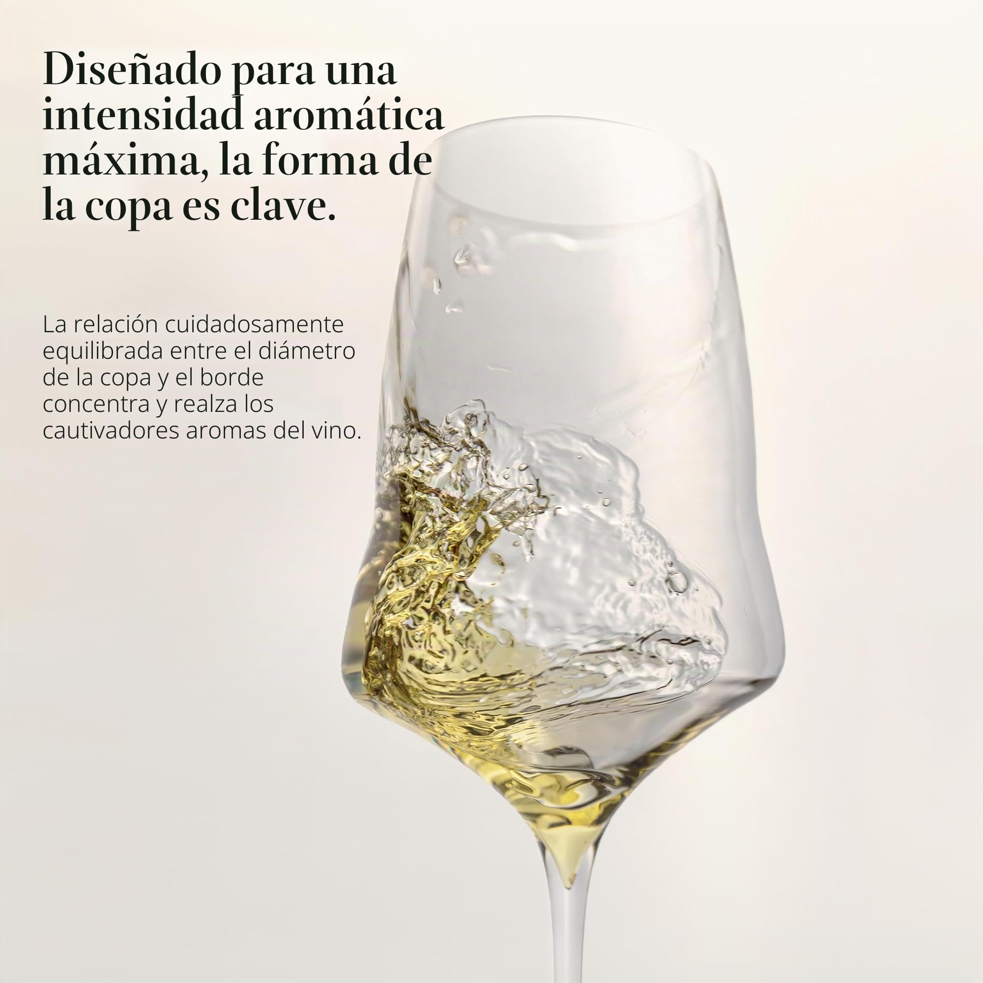 Josephinenhütte - JOSEPHINE No 1 - Copa de vino blanco - hecho a mano - Juego de 1
