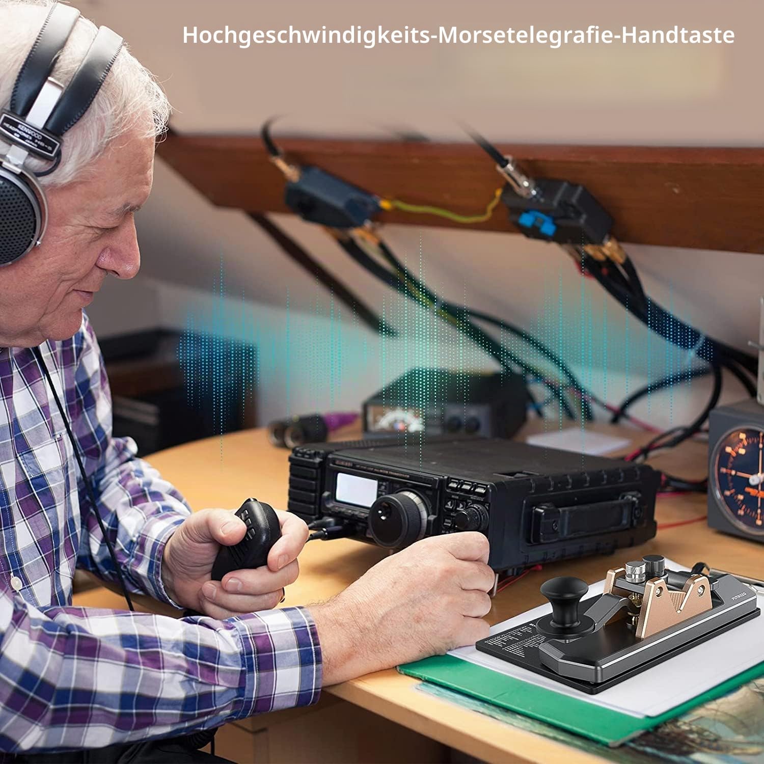 Putikeeg CW Morse Taste, Telegrafen Taste, Amateurfunk CW Taster, Morsecode Maschine, Telegramm Tastatur, Morsecode Sender, CW Tasten gerader Morse Code Schlüssel