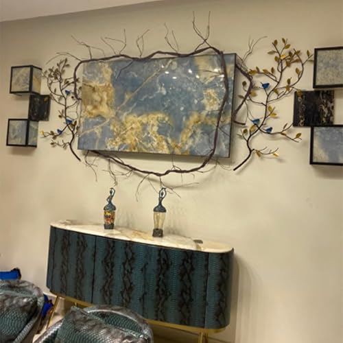 Miniatura 9 de 118 pulgadas118.1 in pequeño colgante de pared artificial de cerezo ramas de árbol de cerezo falso, enredaderas de caña falsas, plantas de reptiles,