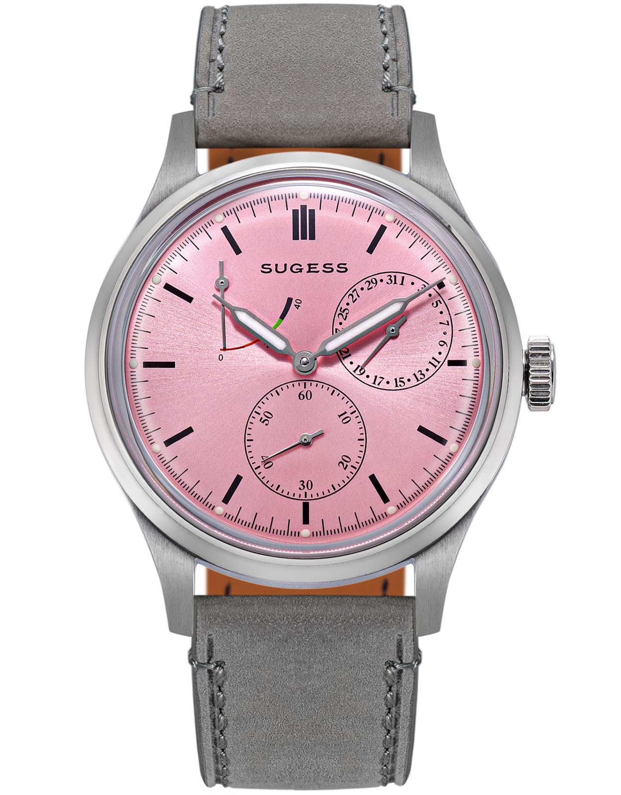 Sugess S458.SP.G Art Master Fashion automatische mechanische Herrenuhr aus gewölbtem Glas Möwe 1963