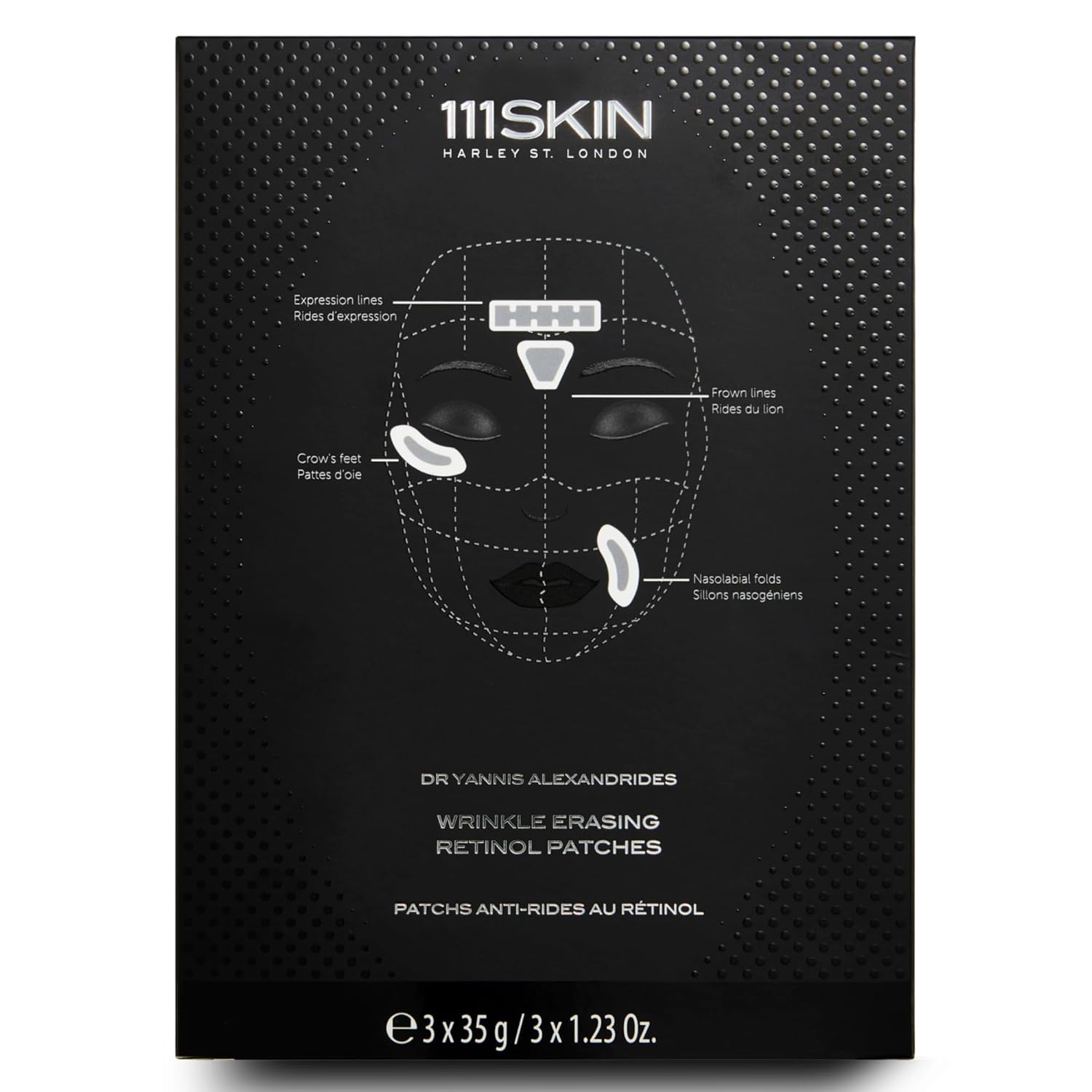 111SKIN Wrinkle Erasing Retinol Patches, Non-Invasive Forehead Wrinkle Patches for Under Eye & Smile Line Set with Vitamin C, Peptides & Microcone Technology, Suitable for All Skin Types, 3 x 1.23 oz 111SKIN Wrinkle Erasing Retinol Patches, Non-Invasive Forehead Wrinkle Patches for Under Eye & Smile Line Set with Vitamin C, Peptides & Microcone Technology, Suitable for All Skin Types, 3 x 1.23 oz
