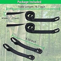 Vista 7 de Correas de palo de escalada, correa de soporte para árbol, correa de repuesto para escaleras, accesorio de bastón de escalada, rápido, fácil